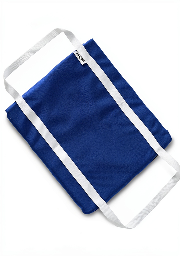 Stearns blue flotation cushion placed on a boat seat