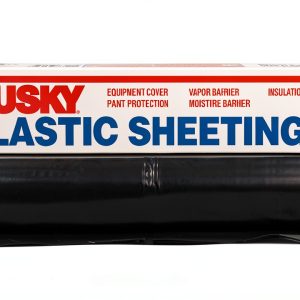 Husky Plastic Sheeting 8ft x 100ft Black Roll-0