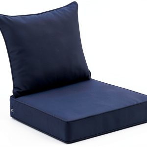 Navy Blue Outdoor Cushion WEOAVRY Foam Rectangular-0