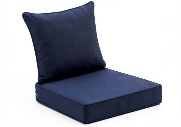 Navy Blue Outdoor Cushion WEOAVRY Foam Rectangular-0