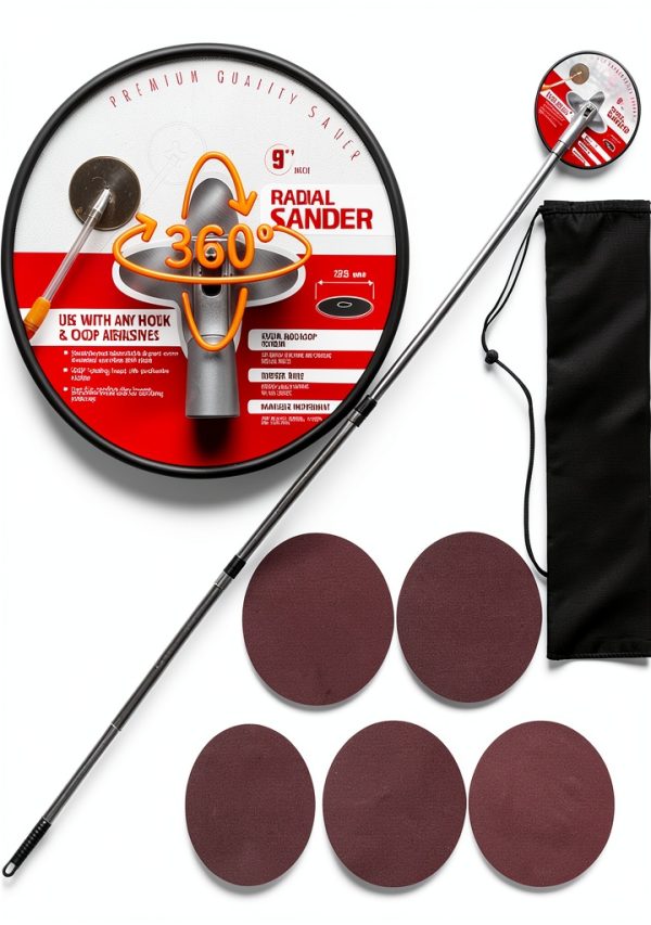 Konvixon 9 inch Sander Drywall Sanding Kit-0