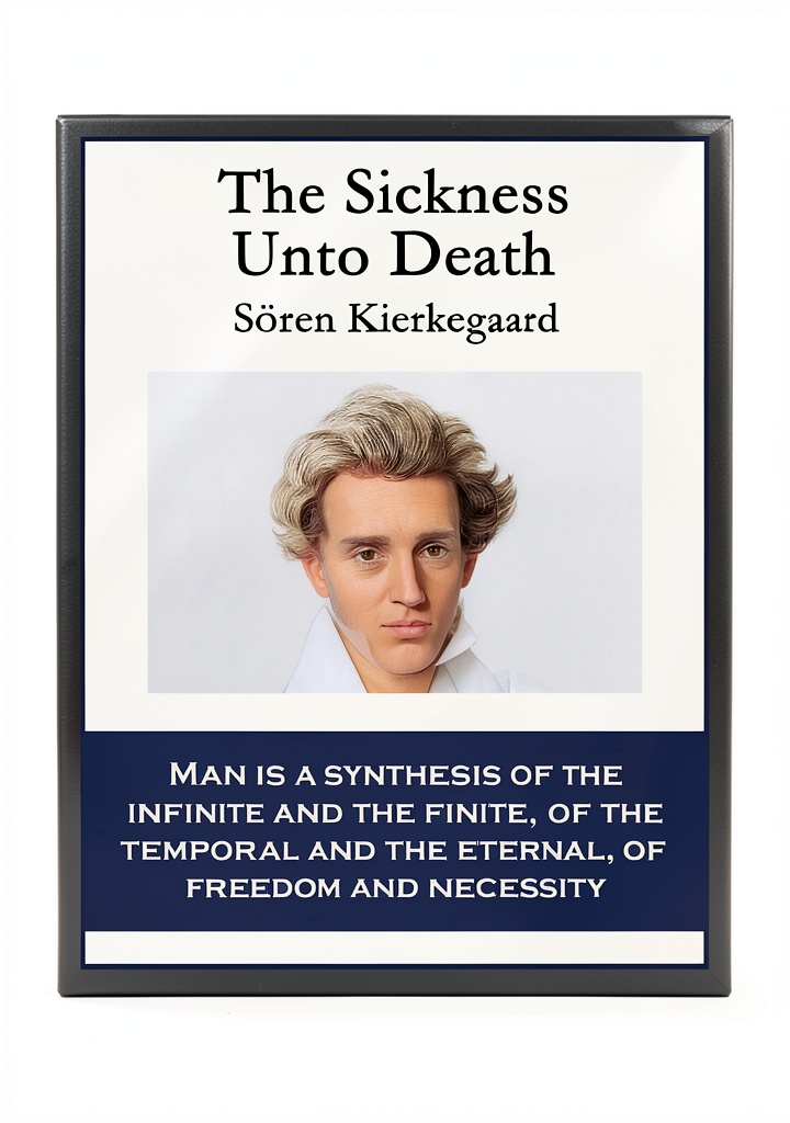 Reader studying existential philosophy on a Kindle device