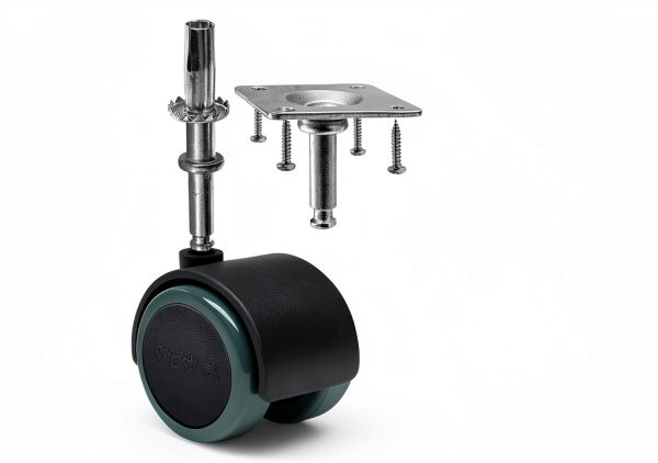 Slipstick CB681 2 Inch Floor Protector Rubber Caster Wheels-6