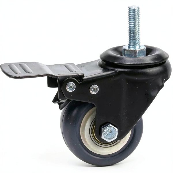 2 Inch Swivel Caster Wheels Set of 4 YEEMIGO Casters Soft Rubber Lock-1
