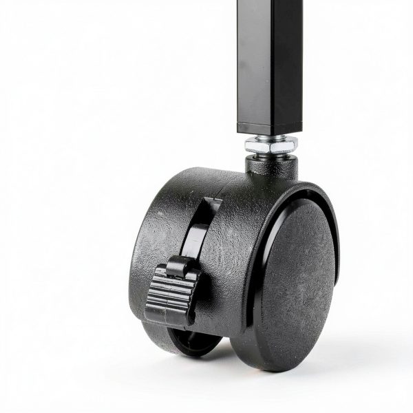 4 Pack 1.5" Swivel Stem Caster Wheels by Dalyndar Metal Locking Brake-4