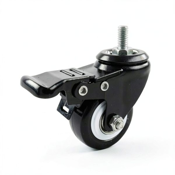 VWINDESK 2" M8 15mm Locking Caster Wheels Set of 4 Swivel Brake 220lb-2
